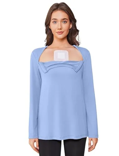 Women's Long-Sleeve Port-Access Shirt III, Light Blue
