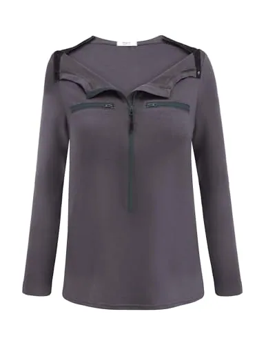 Women's Long-Sleeve Port-Access Shirt II, Dark Grey