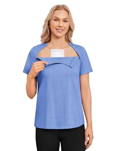 Women's Short-Sleeve Port-Access Shirt VI, Blue