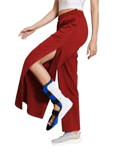 Women's Tear-Away Pants X, Deep Red