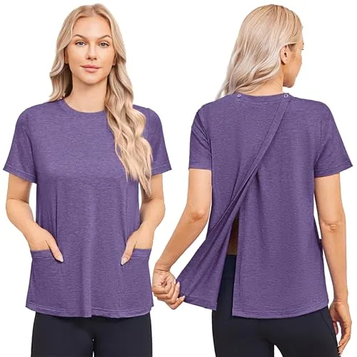 Women's Hospital Gown V, Purple