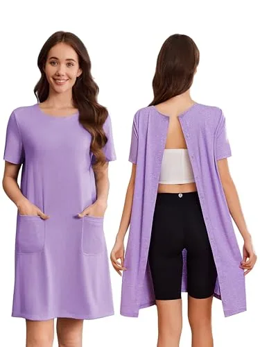 Women's Hospital Gown VI, Purple