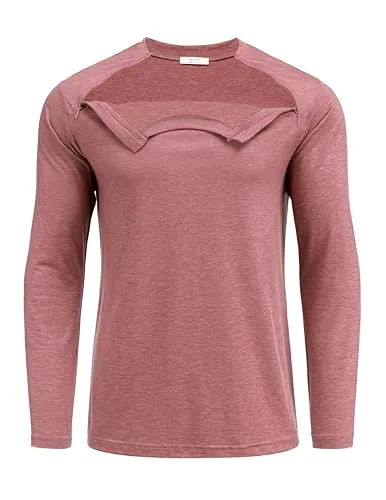 Unisex Long-Sleeve Port-Access Shirt, Red