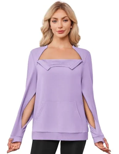 Women's Port-Access Sweatshirt, Purple