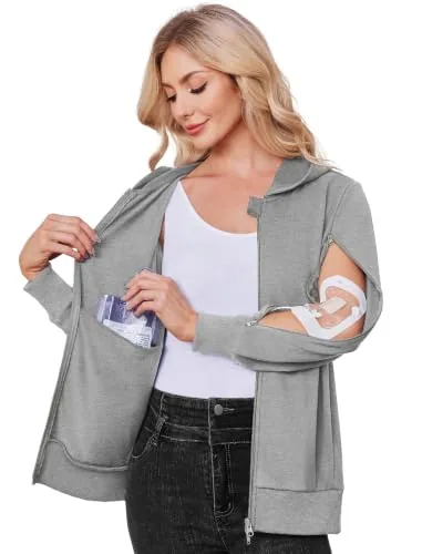 Women's Mastectomy Shirt III, Grey