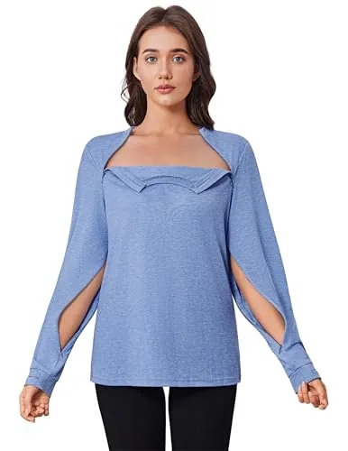 Women's Long-Sleeve Port-Access Shirt, Blue