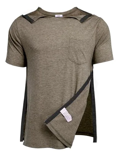 Men's Short-Sleeve Tear-Away Shirt, Brown