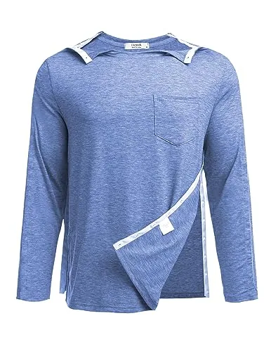 Men's Long-Sleeve Tear-Away Shirt, Blue