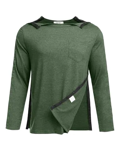Men's Tear-Away Shirt V, Army Green