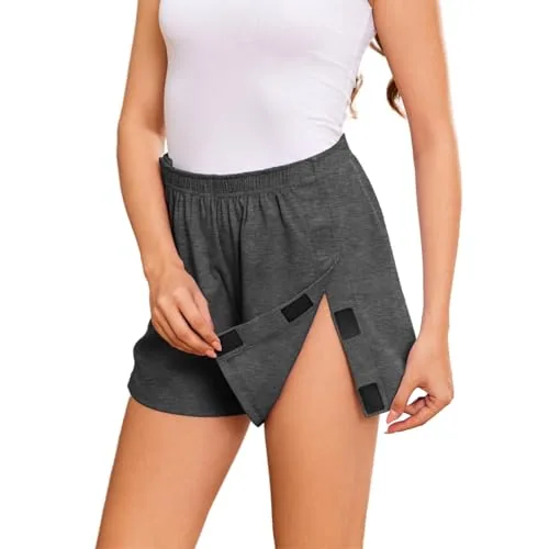 Women's Tear-Away Shorts, Dark Gray