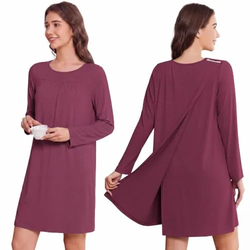 Women's Tear-Away Dress VI, Wine Red