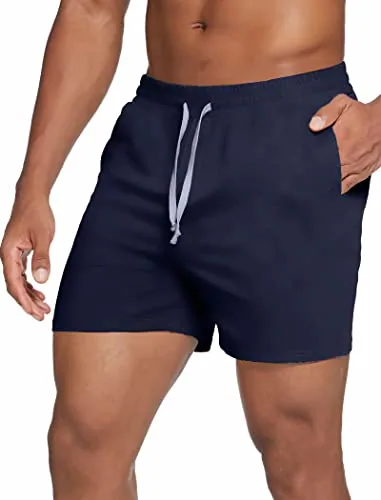 Men's Pajama Shorts, Nave Blue