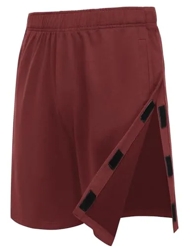 Unisex Tear-Away Shorts, Burgundy