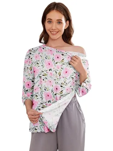 Women's Tear-Away Shirt V, Pink Print