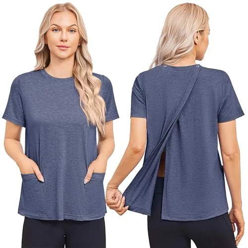Women's Tear-Away Shirt VII, Blue Purple