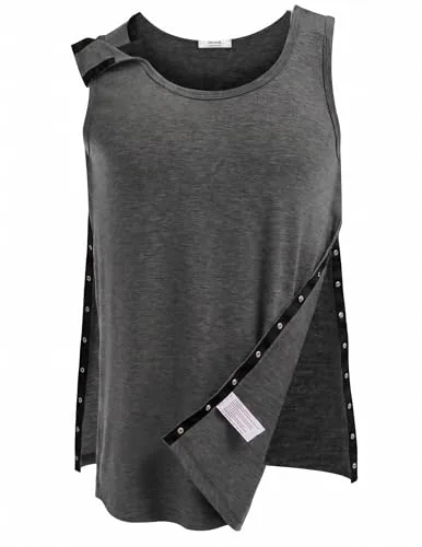 Women's Tear-Away Tank Top II, Dark Grey