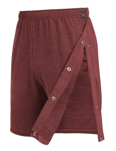 Men's Tear-Away Shorts III, Burgundy